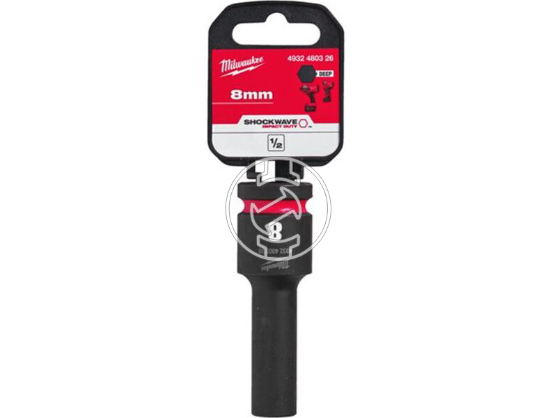 Milwaukee 1/2 inch 8 mm gépi hosszú dugókulcs