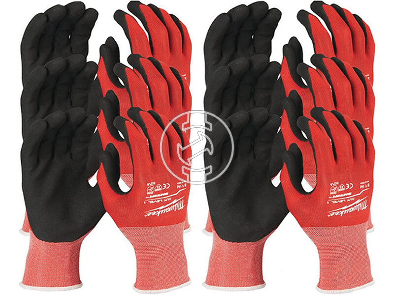 Milwaukee 1/A vágási szintű S/7-es vágásbiztos kesztyű 12 db