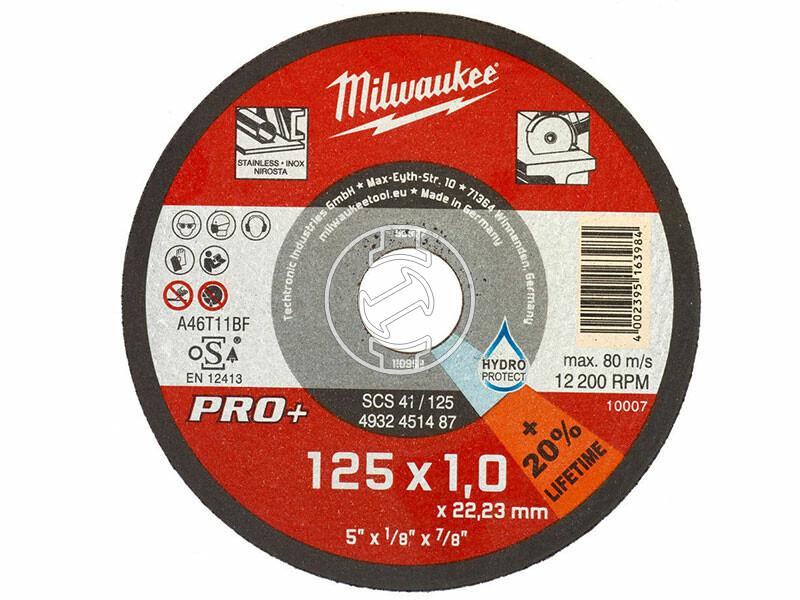 Milwaukee 125X1 mm-es SC41 PRO+ egyenes vágókorong fémhez