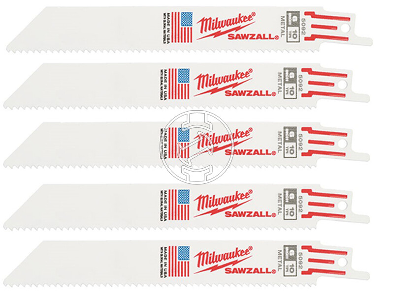 Milwaukee 150 x 10 Tpi Bimetál, Co orrfűrészlap 5 db