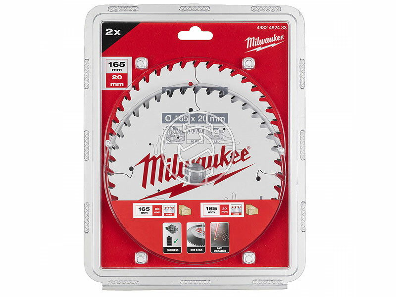 Milwaukee 165 x 20 x 40T körfűrészlap fához