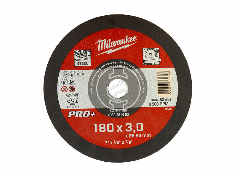 Milwaukee 180X3 mm-es SC41 PRO+ egyenes vágókorong fémhez