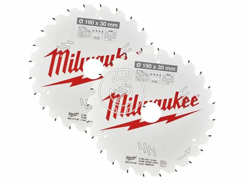Milwaukee 190x24T/24T körfűrészlap 2 db