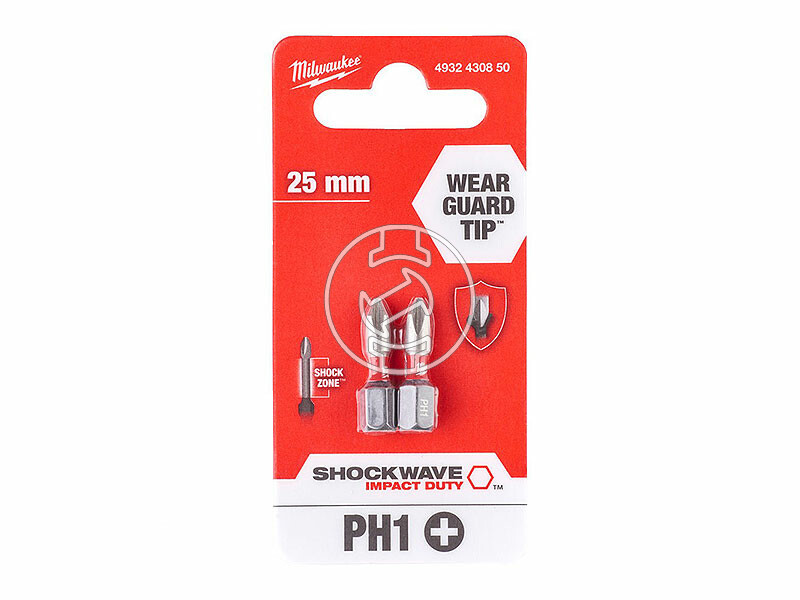 Milwaukee 25 mm | PH1 | 1/4 inch phillips behajtóbit 2 db