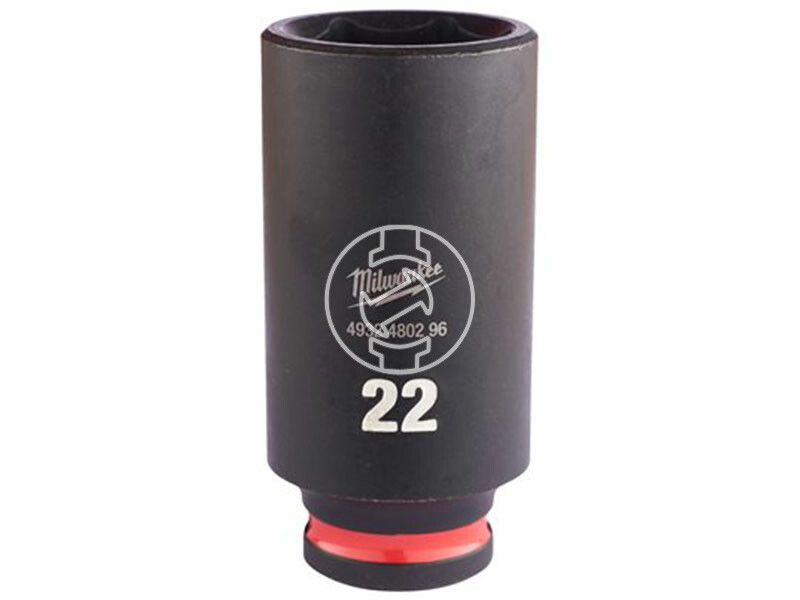 Milwaukee 3/8 inch 22 mm gépi hosszú dugókulcs
