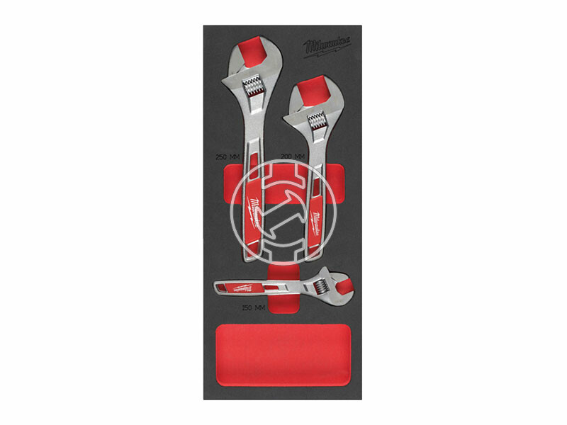 Milwaukee 3 részes - Habbetétben állítható villáskulcs