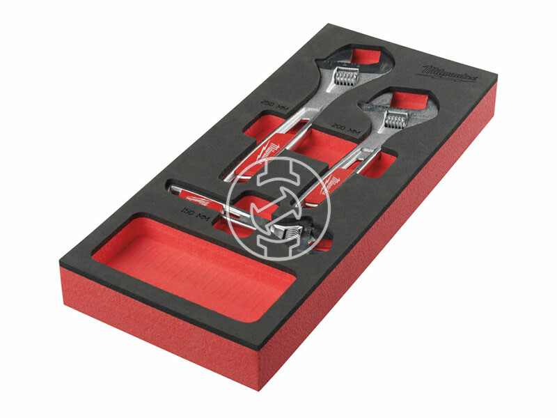 Milwaukee 3 részes - Habbetétben állítható villáskulcs