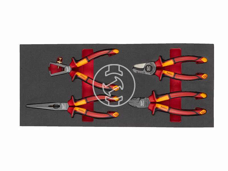 Milwaukee 4 részes VDEszigetelt fogó készlet