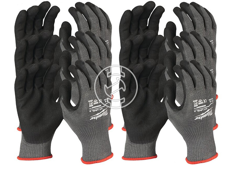 Milwaukee 5/E vágási szintű S/7-es vágásbiztos kesztyű 12 db