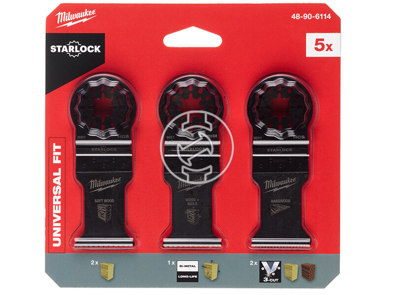 Milwaukee 5 részes multigép tartozék készlet fához