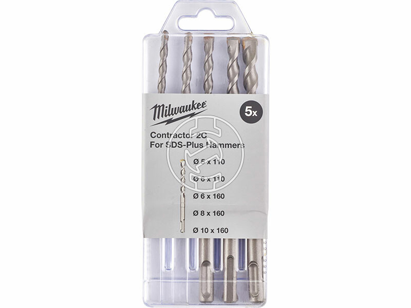 Milwaukee 5 részes standard kétélű sDS-Plus fúrószár készlet