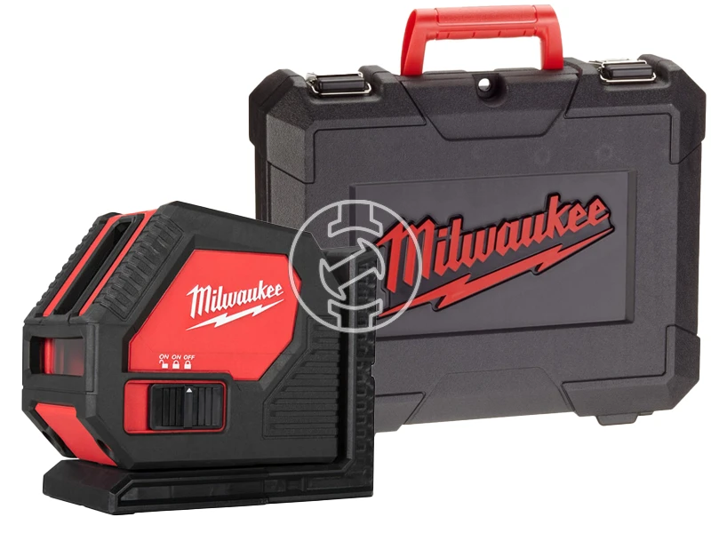 Milwaukee CLL-C Zöld vonallézer Hatósugár jelfogóval: 0 - 50 m | 4 x elem | Kartondobozban