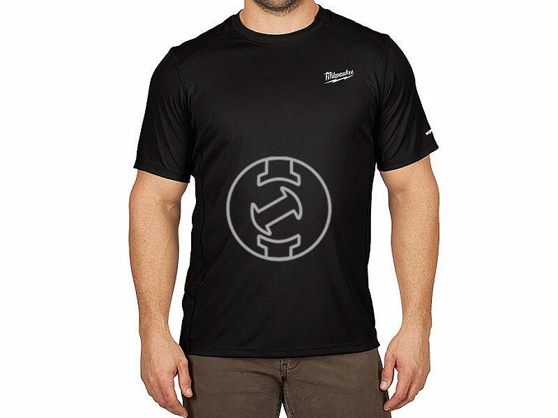 Milwaukee fekete rövid ujjú póló S méret