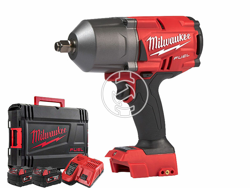 Milwaukee FHIWF12-502X akkus ütvecsavarozó 18 V | 130 Nm/400 Nm/1356 Nm | 1/2 inch | Szénkefementes | 2 x 5 Ah akku + töltő | Heavy Duty kofferben
