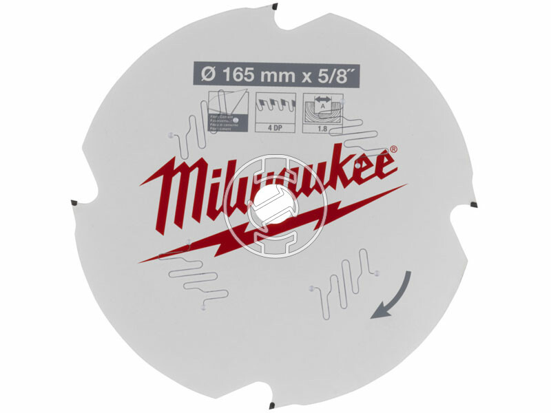 Milwaukee Fiber Cement körfűrészlap 165 x 5/8 x 1,8 x 4D