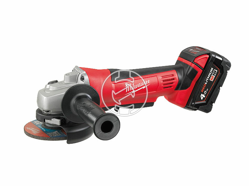 Milwaukee HD18 AG-115-402C akkus sarokcsiszoló 18 V | 115 mm | 9000 RPM | Szénkefés | 2 x 4 Ah akku + töltő | Kofferben