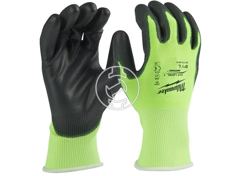 Milwaukee Hi-Vis 1/A vágási szintű L/9-es vágásbiztos kesztyű