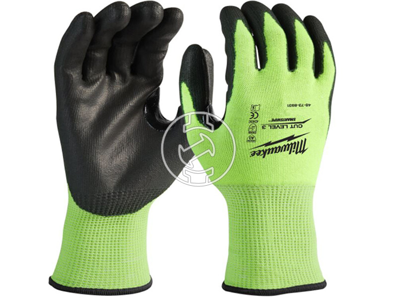 Milwaukee Hi-Vis 3/C vágási szintű S/7-es vágásbiztos kesztyű