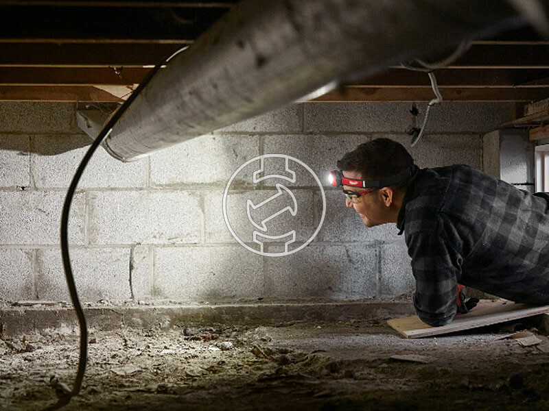 Milwaukee IR HL450PL250 elemes fejlámpa