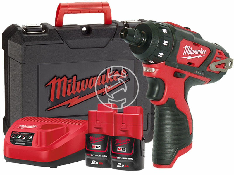 Milwaukee M12BD-202C akkus fúrócsavarozó bitbefogással