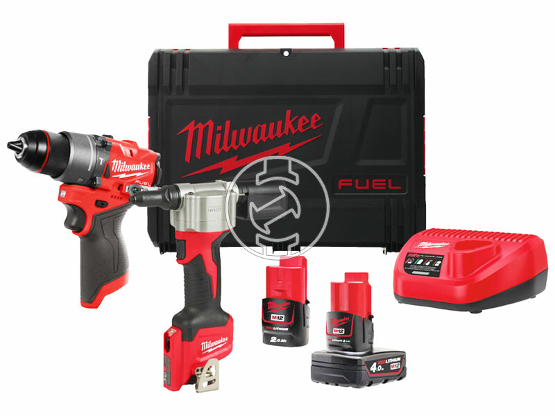 Milwaukee M12FPP2D2-422X gépcsomag