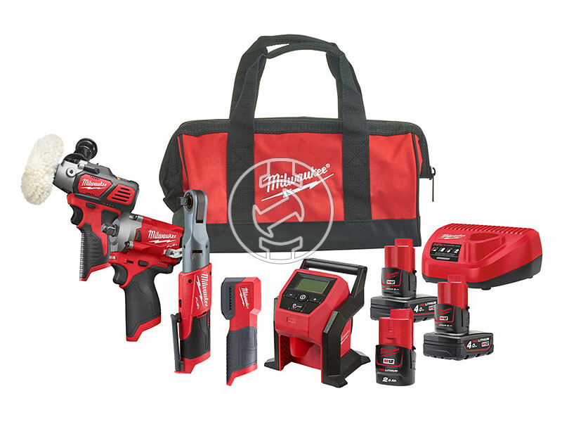 Milwaukee M12FPP5A-423B gépcsomag