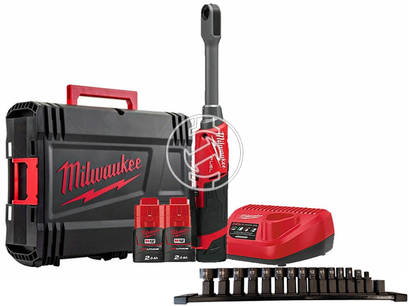 Milwaukee M12FPTR-202X Chiave A Bussola Elettrica - 81 Nm, 350 Giri/min | Con Set Bussole 8-19mm E 21mm - Foto 3