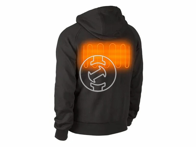 Milwaukee M12HHBL4-0(XL) fekete fűthető pulóver