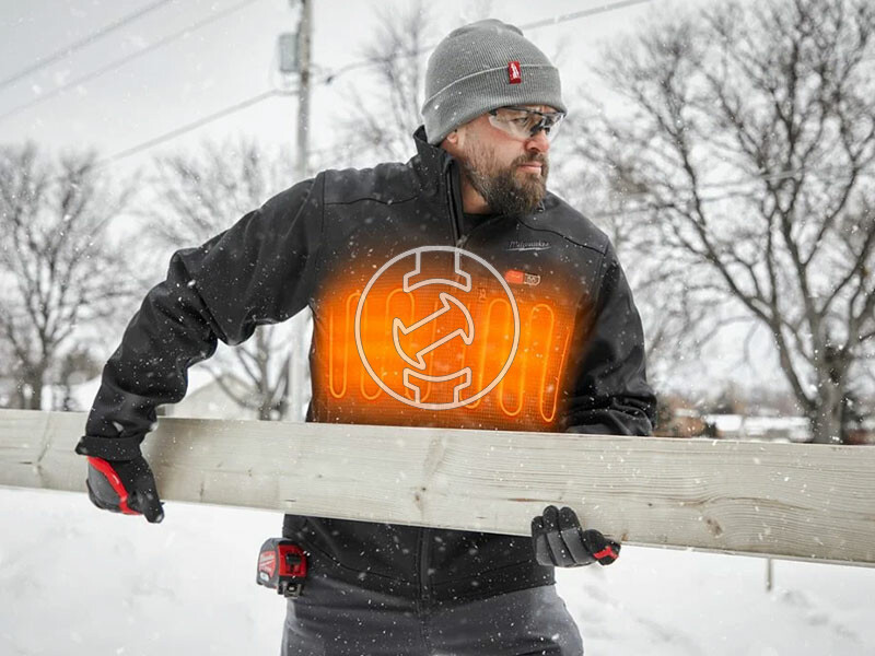 Milwaukee M12HJBL5-201(XL) fekete fűthető kabát