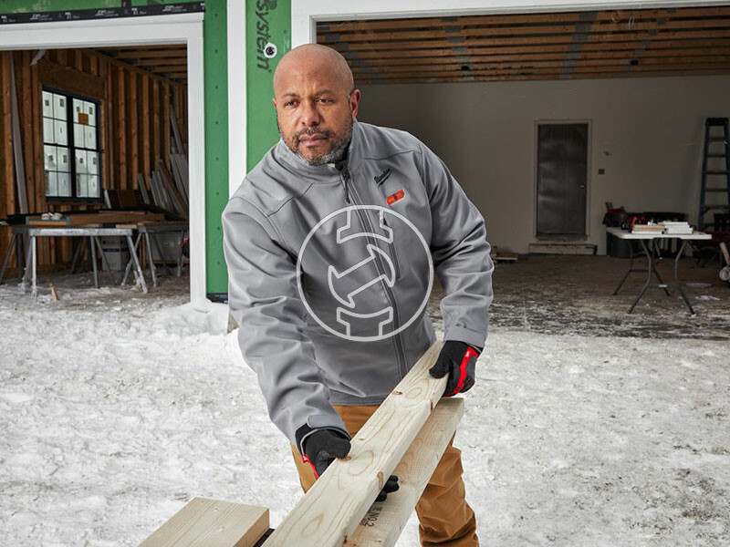 Milwaukee M12HJGREY5-201(XL) szürke fűthető kabát