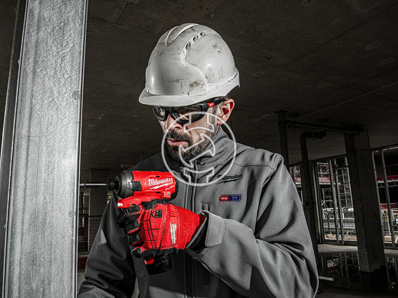 Milwaukee M12HJGREY5-201(XL) szürke fűthető kabát
