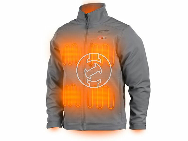 Milwaukee M12HJGREY5-201(S) szürke fűthető kabát