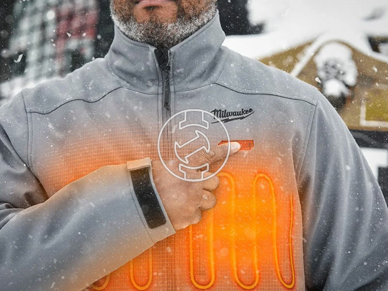 Milwaukee M12HJGREY5-201(XL) szürke fűthető kabát