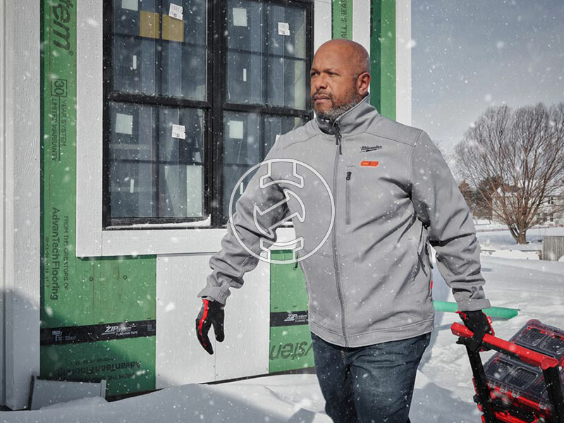 Milwaukee M12HJGREY5-201(XXL) szürke fűthető kabát
