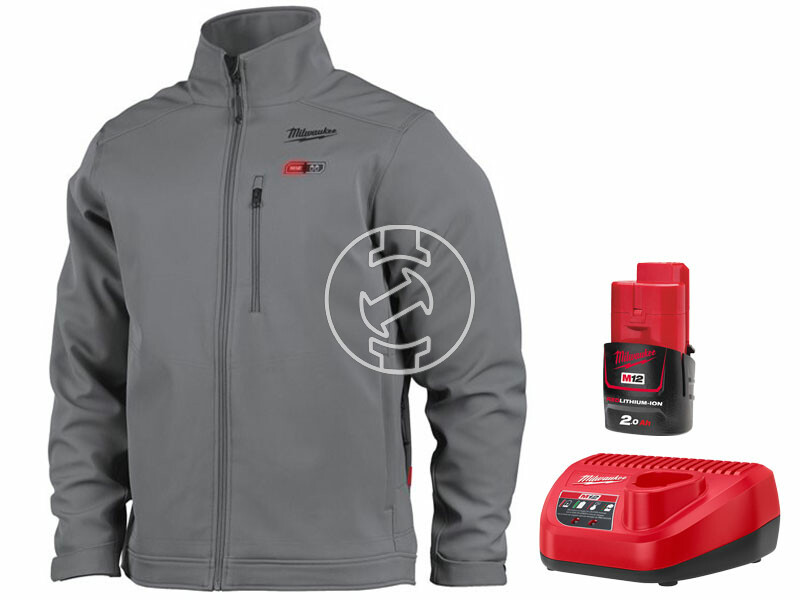 Milwaukee M12HJGREY5-201(M) szürke fűthető kabát