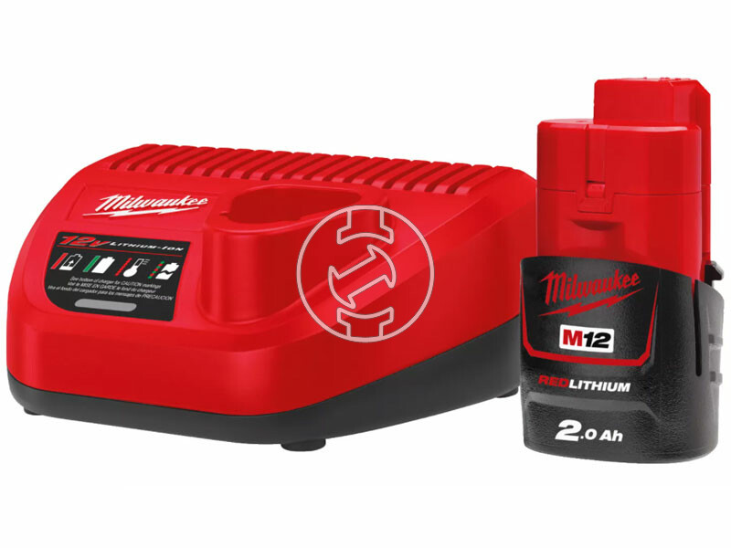 Milwaukee M12NRG-201 akkumulátor és töltő szett