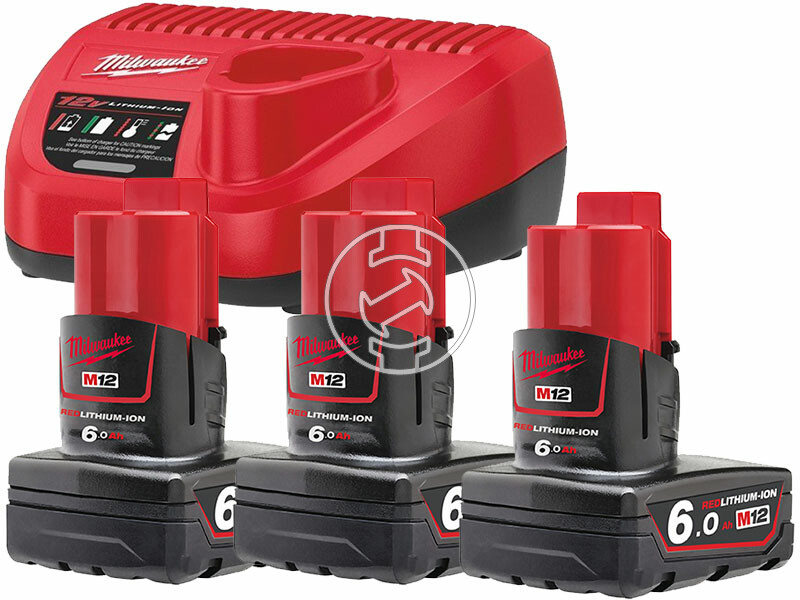 Milwaukee M12NRG-603 akkumulátor és töltő szett