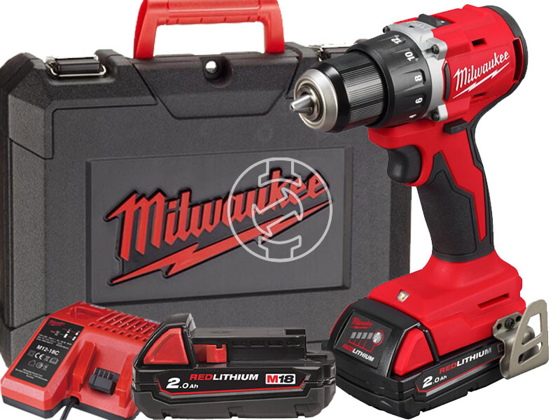 Milwaukee M18 BLDDRC-202C akkus fúrócsavarozó tokmányos 2 x M18 B2 + M12-18 C