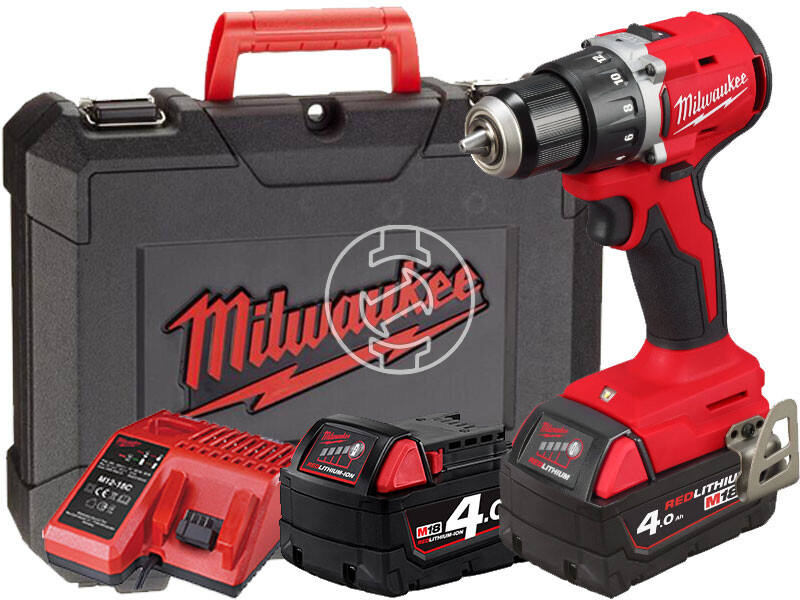 Milwaukee M18 BLDDRC-402C akkus fúrócsavarozó tokmányos 2 x M18 B4 + M12-18 C