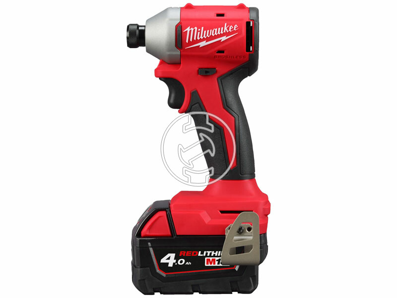 Milwaukee M18 BLIDRC-402C akkus ütvecsavarozó bitbefogással 18 V | 190 Nm | 1/4 inch Hex | Szénkefementes | 2 x 5 Ah akku + töltő | Heavy Duty kofferben