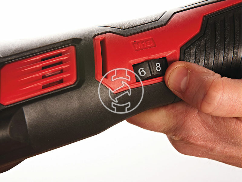 Milwaukee M18 BMT-421C akkus multifunkciós gép rezgő 18 V | 12000 - 180001/min | 1,7 ° | Szénkefés | 2 Ah + 4 Ah akku + töltő | Kofferben