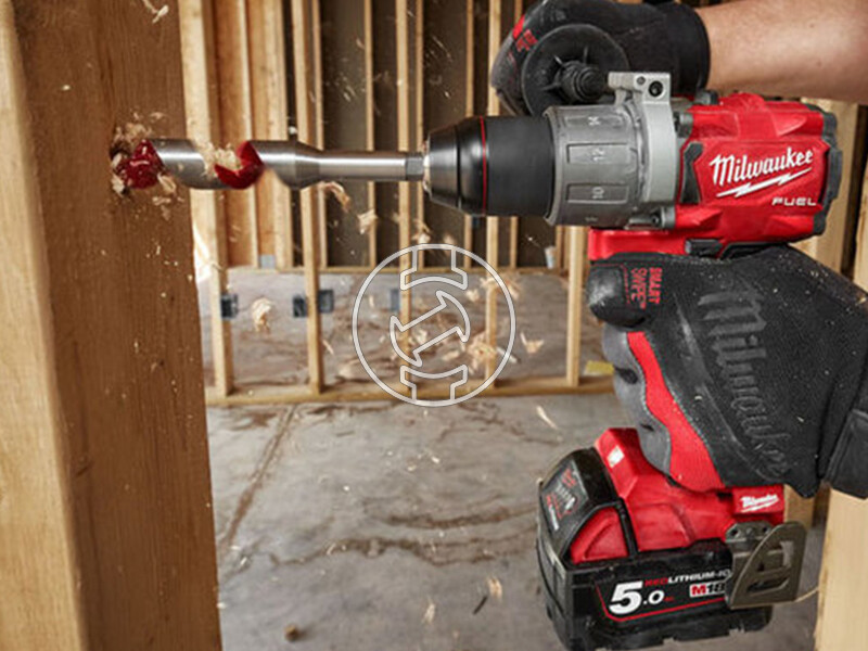 Milwaukee M18 FPD2-502X akkus ütvefúró-csavarozó + BIG HAWG 10 részes körkivágó fűrész készlet