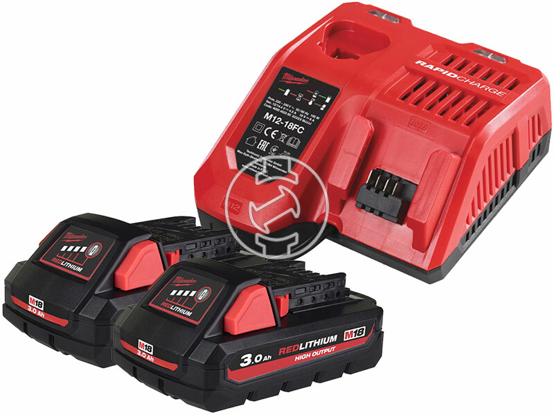 Milwaukee M18 HNRG - 302 akkumulátor és töltő szett