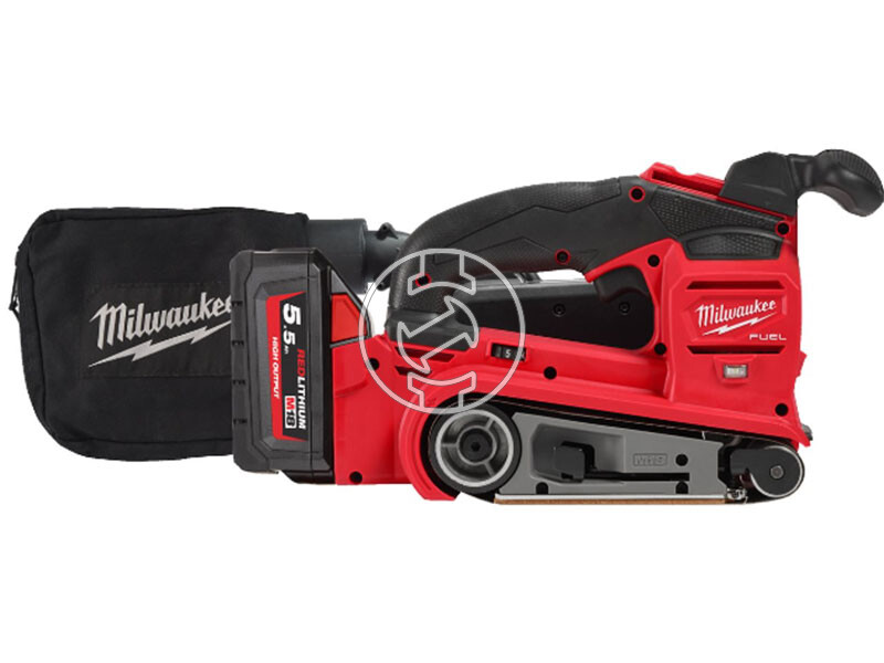 Milwaukee M18FBTS75-552X 75 mm-es akkus szalagcsiszoló