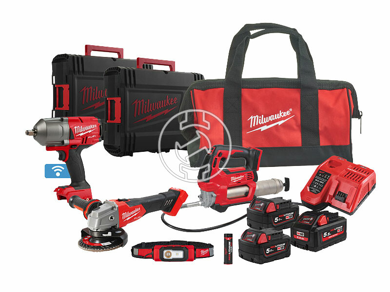 Milwaukee M18FPP5N-554B gépcsomag