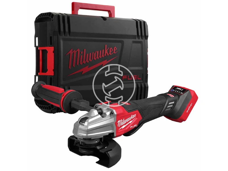 Milwaukee M18FSAGSVO125X-0X akkus sarokcsiszoló 18 V | 125 mm | 3500 - 8500 RPM | Szénkefementes | Akku és töltõ nélkül | Heavy Duty kofferben