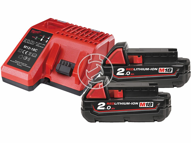Milwaukee M18NRG-202 akkumulátor és töltő szett
