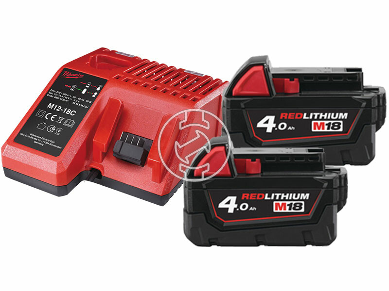 Milwaukee M18NRG-402 akkumulátor és töltő szett