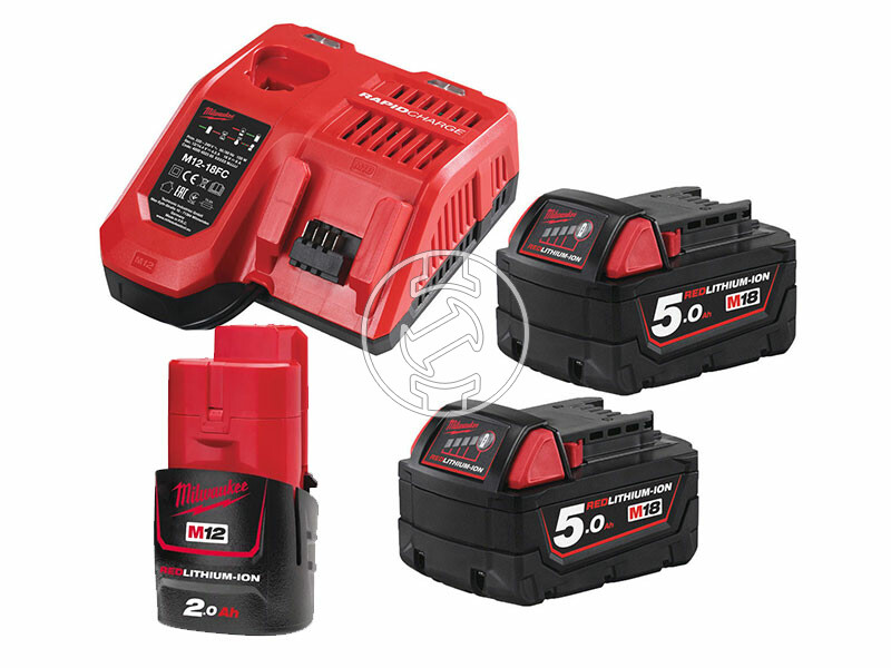 Milwaukee M18NRG-502 akkumulátor és töltő szett