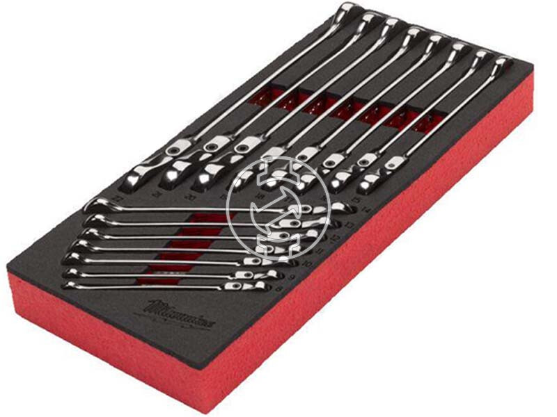 Milwaukee MAX BITE 15 részes racsnis csillag-villáskulcs készlet